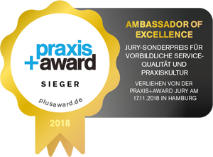Ambassador of Excellence und Praxis+Award Sieger 2018